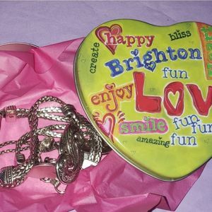 Brighton Belly Chain Scroll Heart Belt BALI HAI Size S  EXCELLENT! 😍